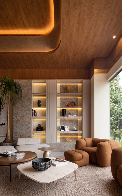 Projeto:@taywazilewski |Foto: @renaudphoto80 | Referência: Teto Vinílico Origens Angelim